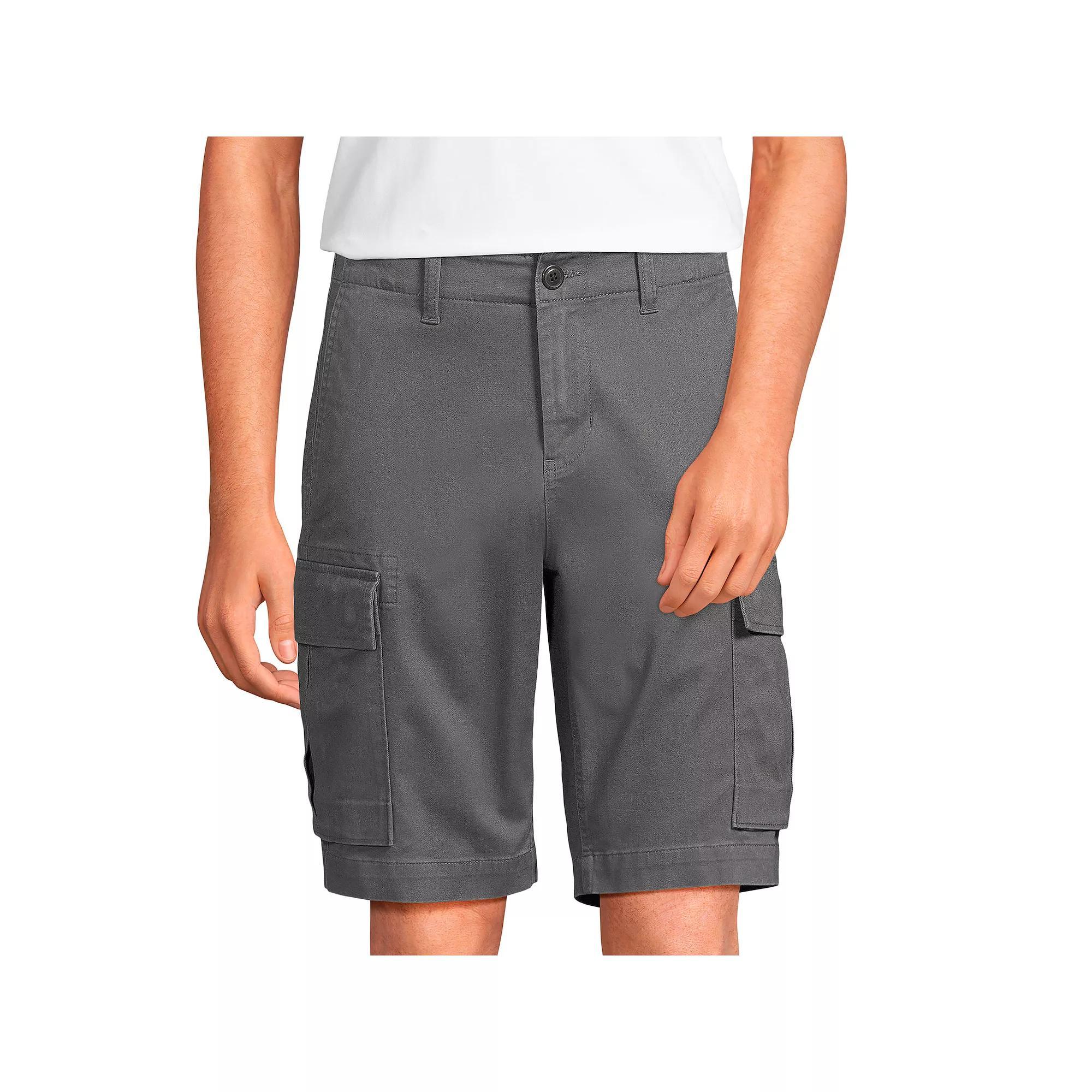 Men's Lands' End Comfort First Knockabout Cargo Shorts, Size: 34, Boulder Gray Product Image
