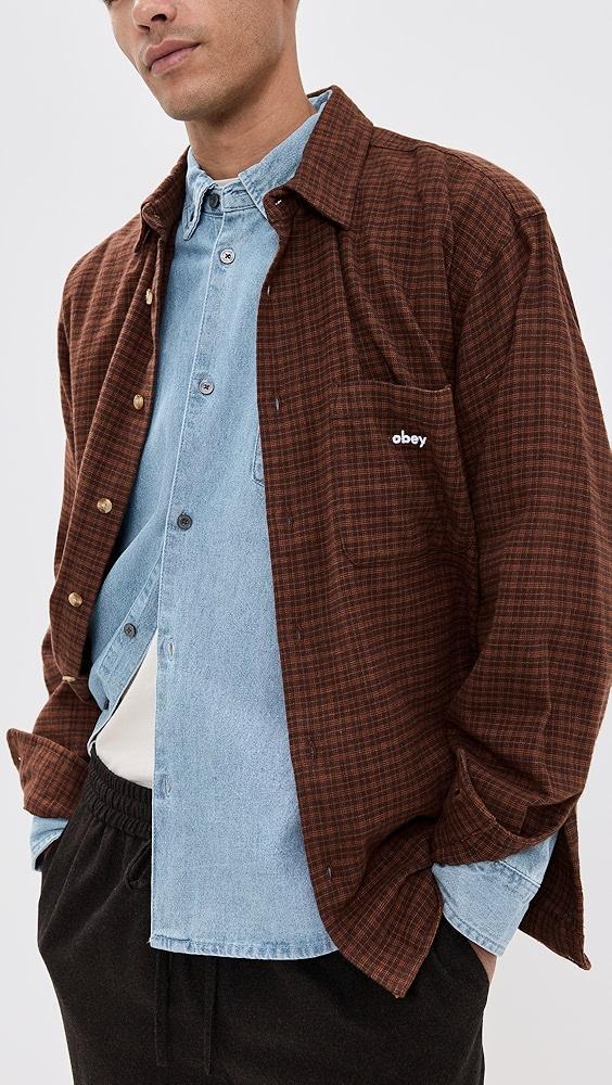 Obey Logan Denim Shirt | Shopbop Product Image