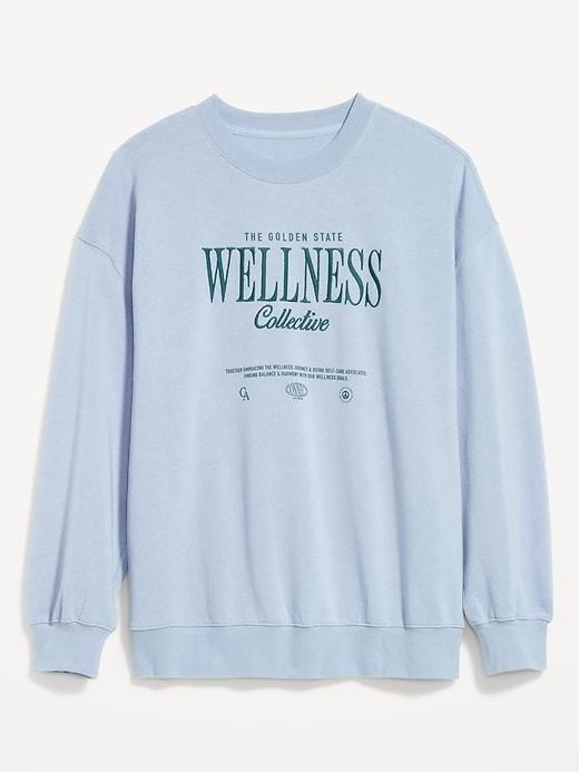 SoComfy Oversized Graphic Sweatshirt Product Image