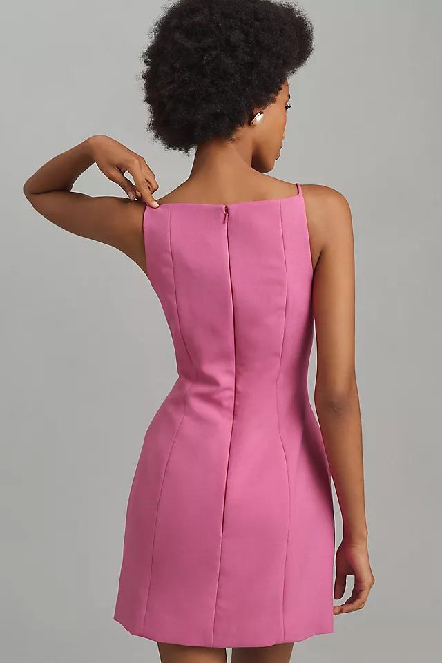 Maeve Sleeveless Square-Neck Button-Front Mini Dress Product Image