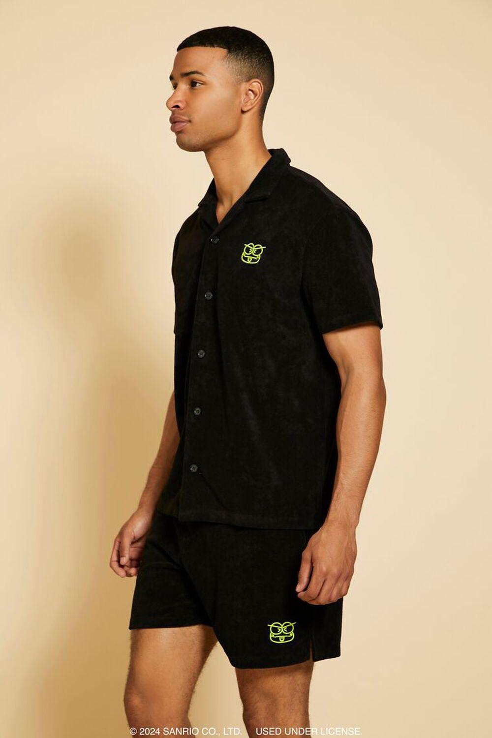 Embroidered Keroppi Terry Cloth Shirt | Forever 21 Product Image