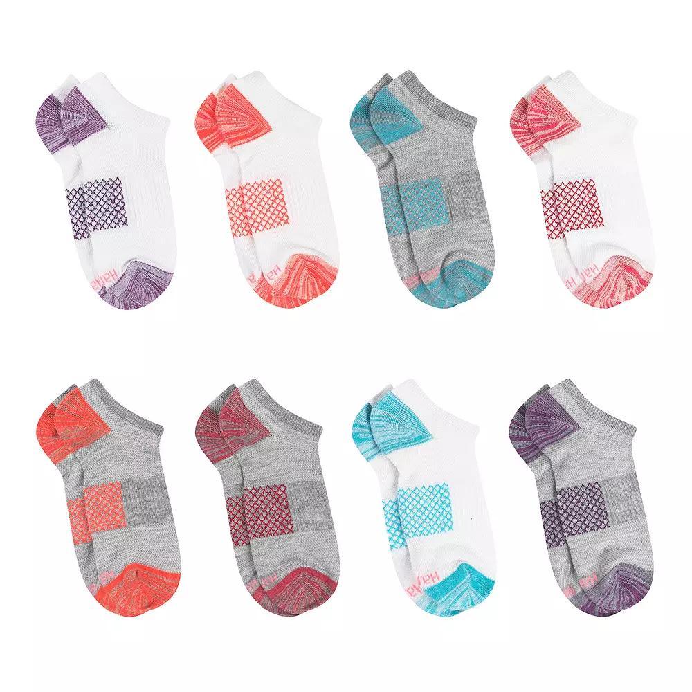 Women's Hanes Ultimate® Cool Comfort® 8-Pack Breathable Lowcut Socks HWUBN8, Size: 9-11, Multi Product Image