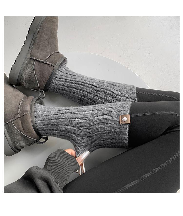 Ribbed-Knit Socks in 6 Colors Product Image