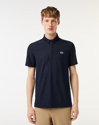 Men's Lacoste SPORT Textured Breathable Golf Polo Shirt Product Image
