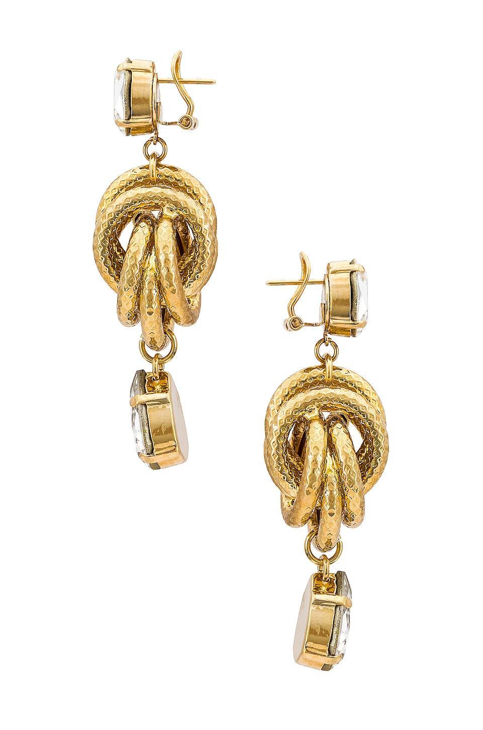 Crystal Knot Earrings Anton Heunis Product Image