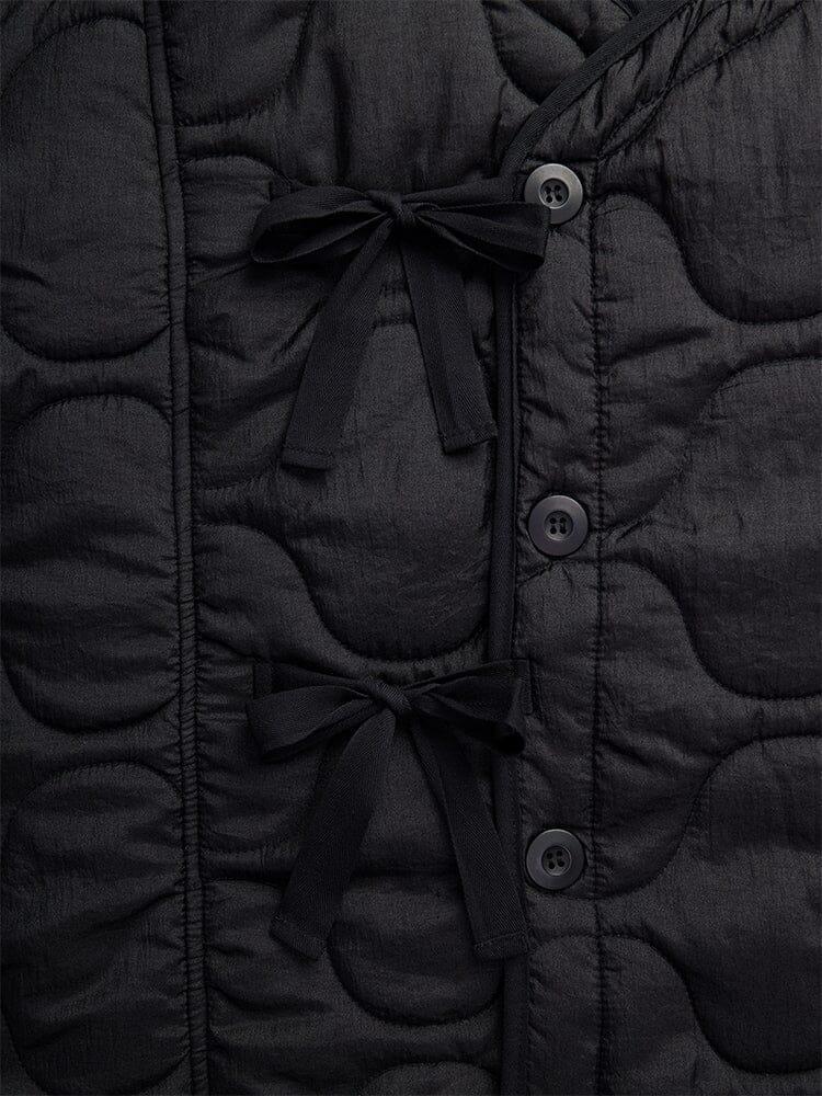 WOMEN'S MIXED MEDIA QUILTED LONG LINER Female Product Image