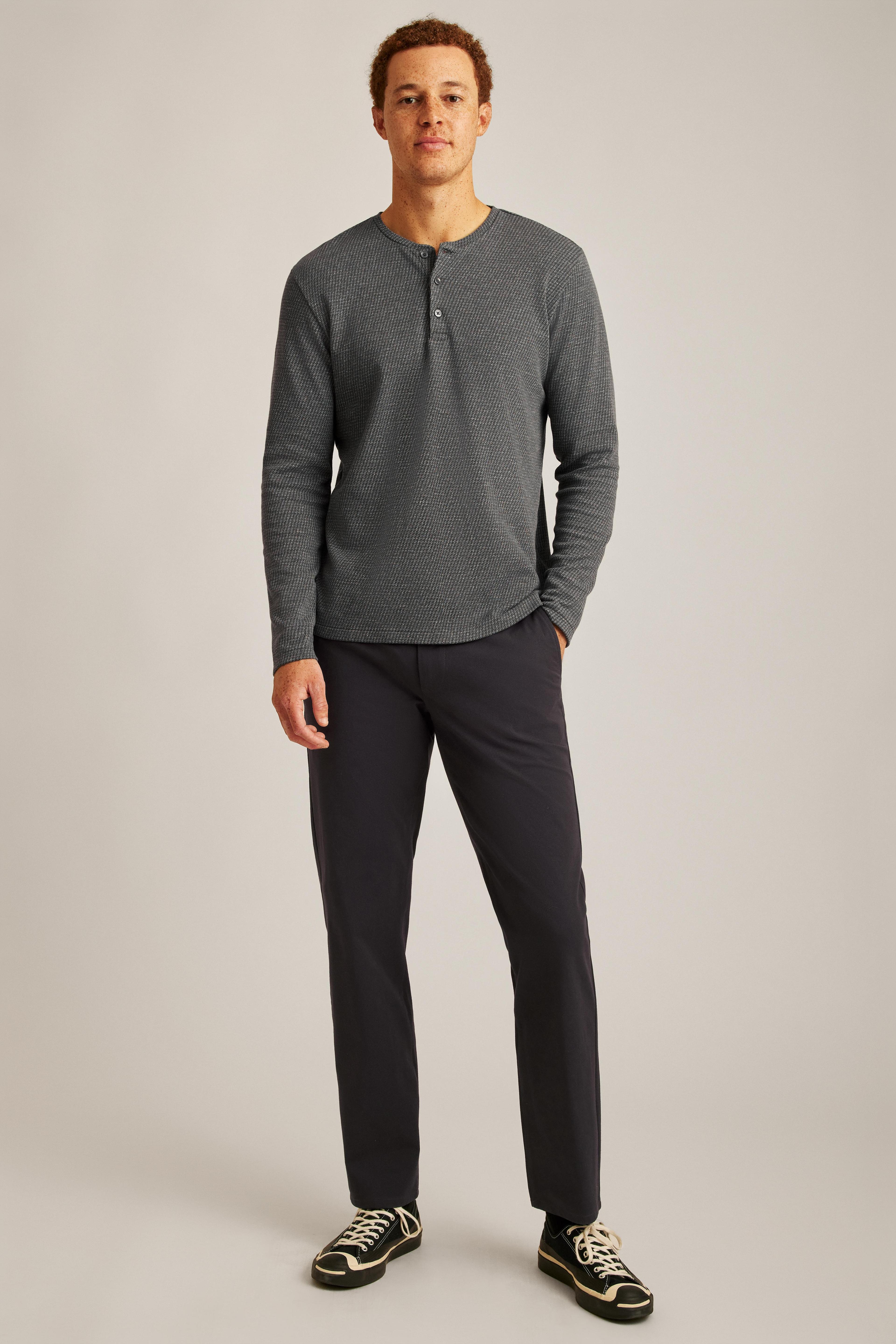 Luxe Long Sleeve Henley Product Image