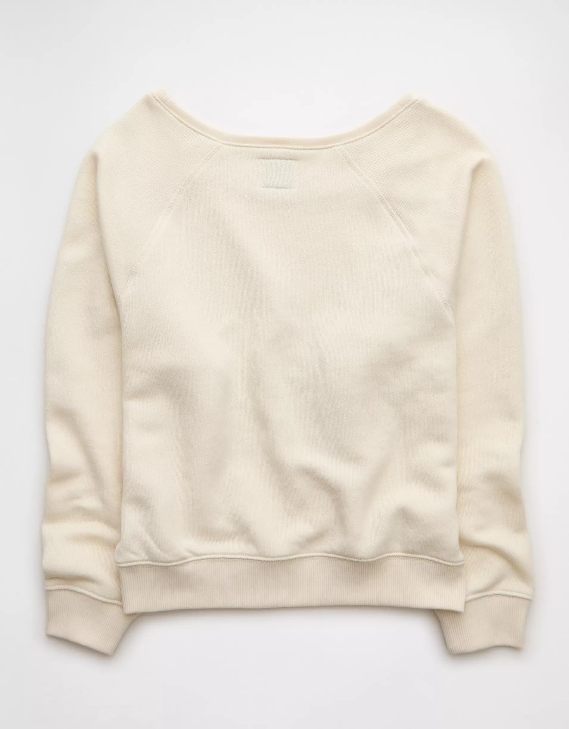AE Alabama Sooners Graphic Off The Shoulder Sweatshirt Product Image