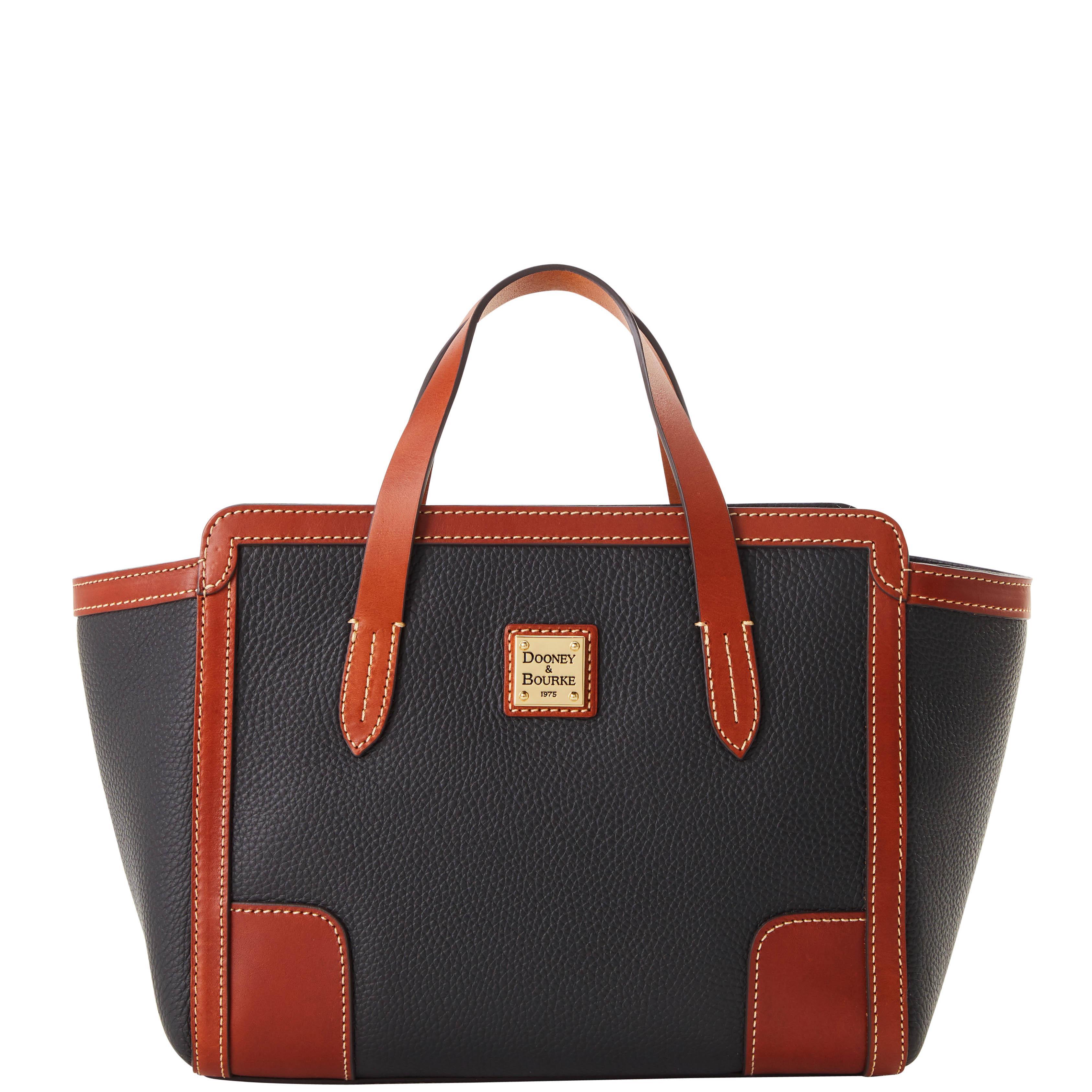 Dooney & Bourke Womens Pebble Grain Small Leather Shopper Bag in Midnight Blue Product Image