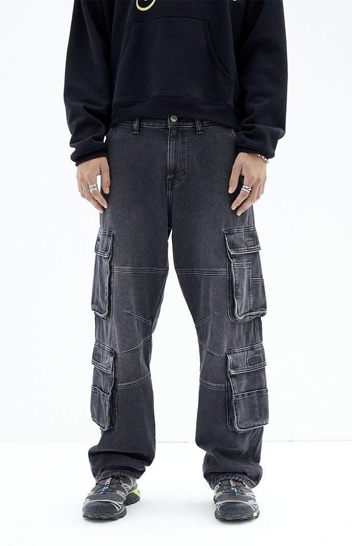 Men's Wash Baggy Cargo Jeans - 36W x 32L Product Image