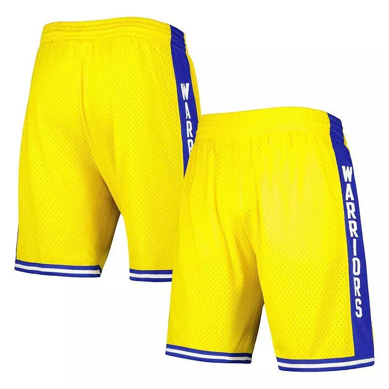 Men's Mitchell & Ness White Golden State Warriors 2009-10 Hardwood Classics Swingman Shorts, Size: 2XL Product Image