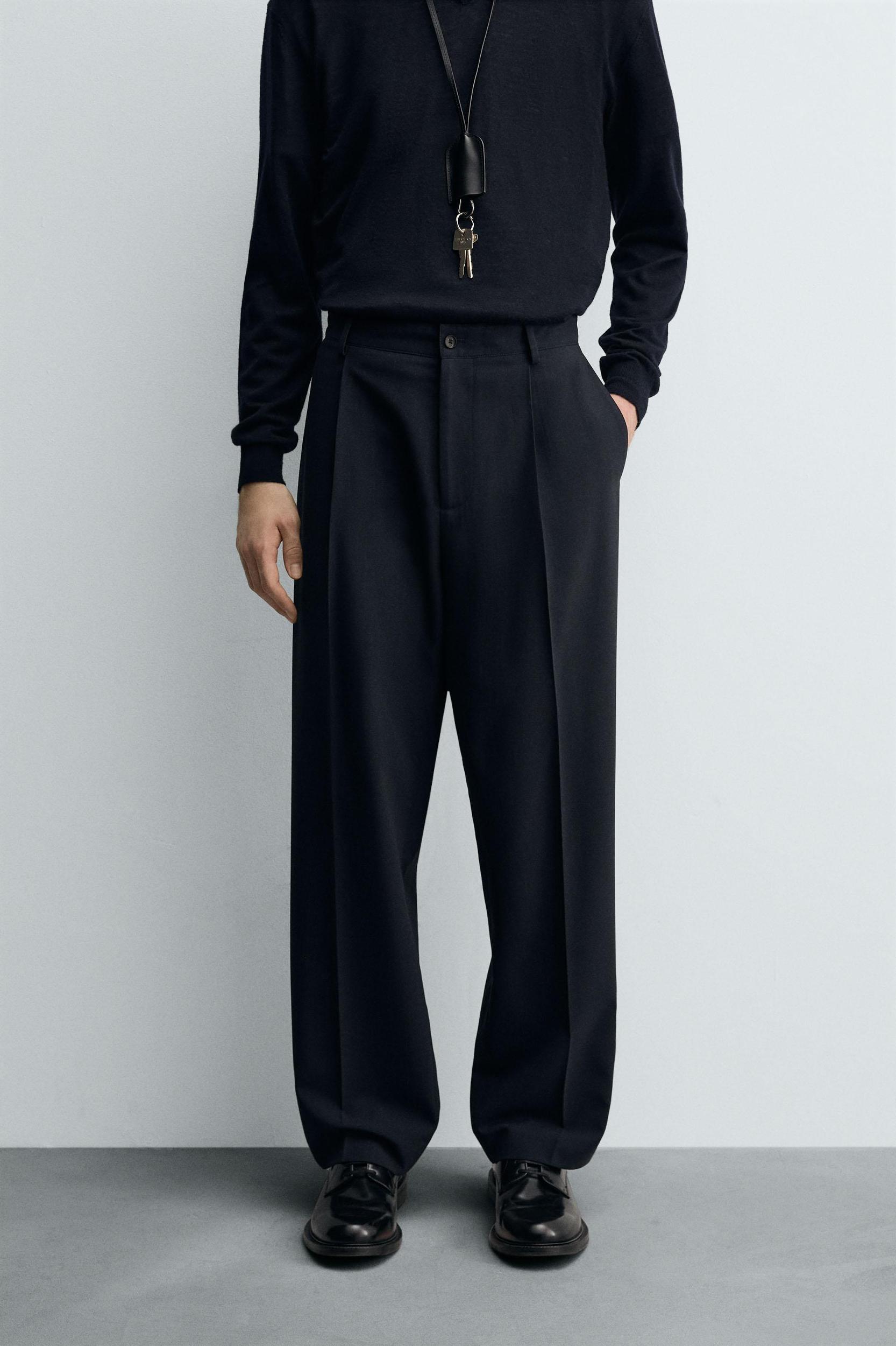 STRIPED SUIT PANTS Product Image