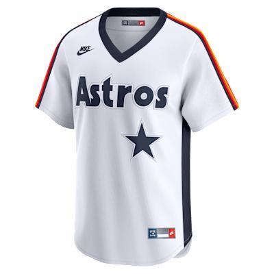 Men's Nike Cream Houston Astros Throwback Cooperstown Collection Limited Jersey, Size: Medium, Beige Product Image