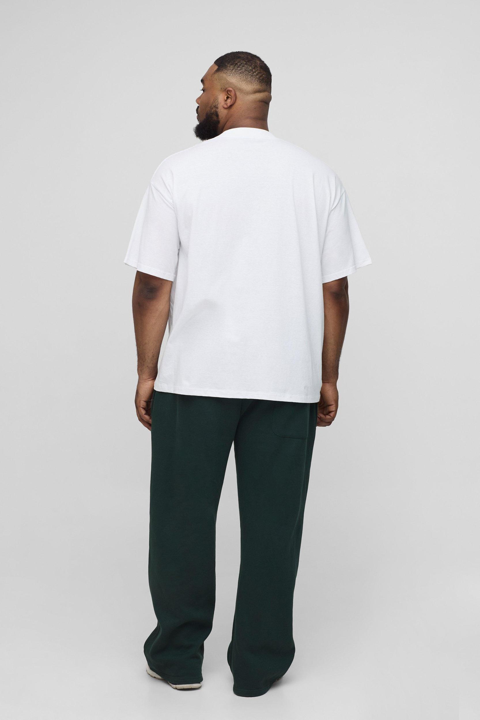 Plus Oversized Extended Neck Lemons Print T-Shirt | boohooMAN USA Product Image