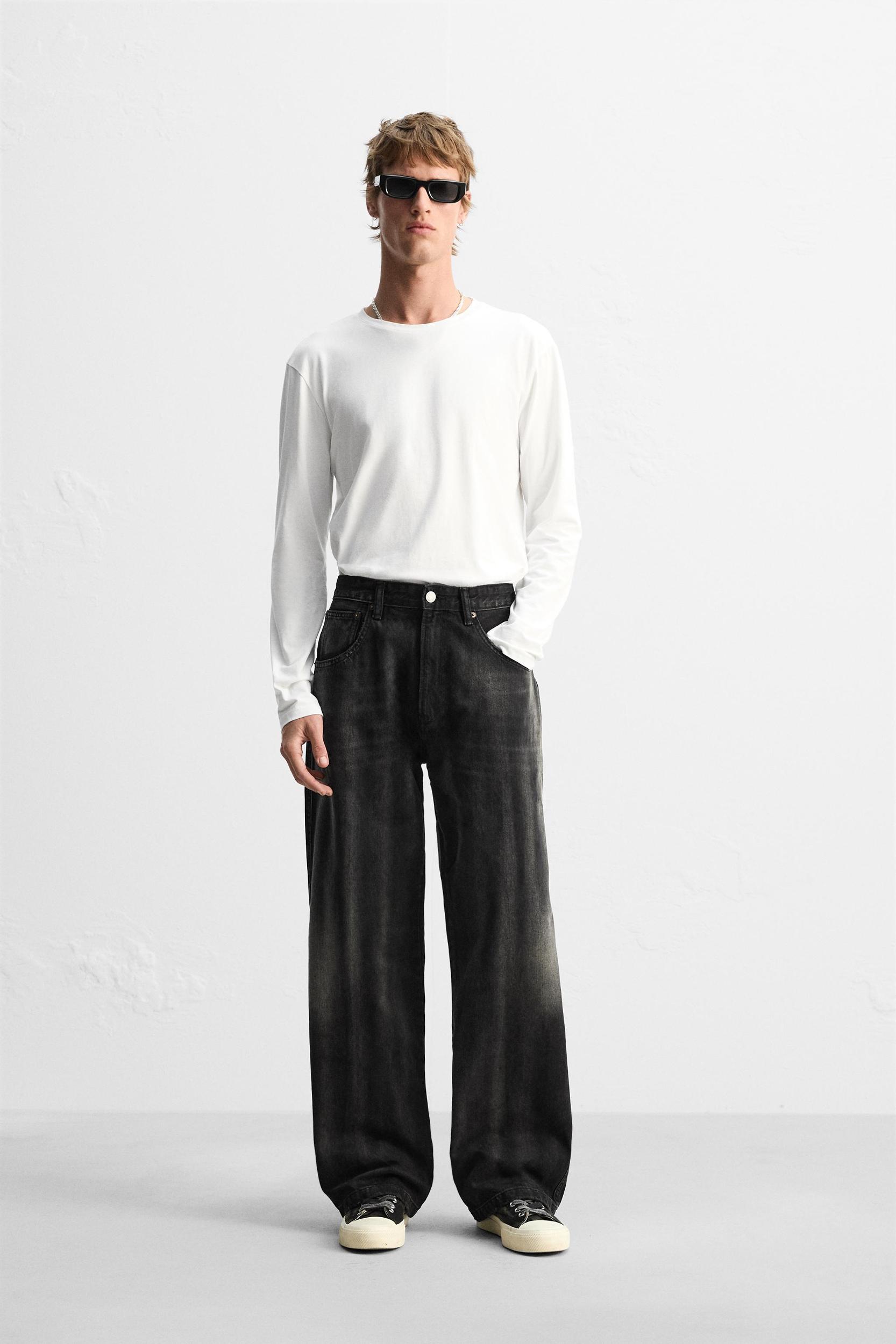 BAGGY FIT JEANS WITH SEAMS Product Image