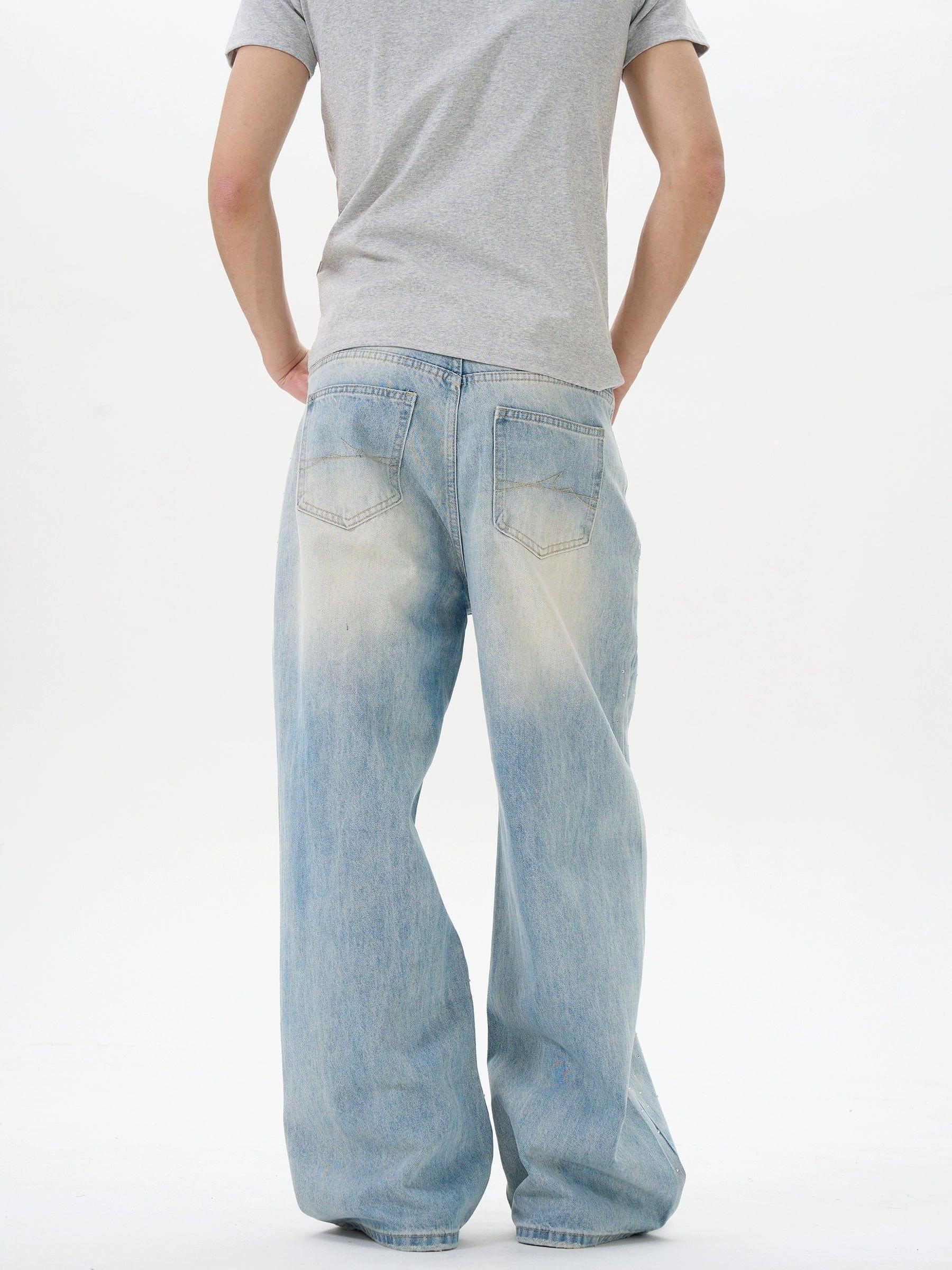RT No. 12259 BLUE DENIM STRAIGHT JEANS Product Image