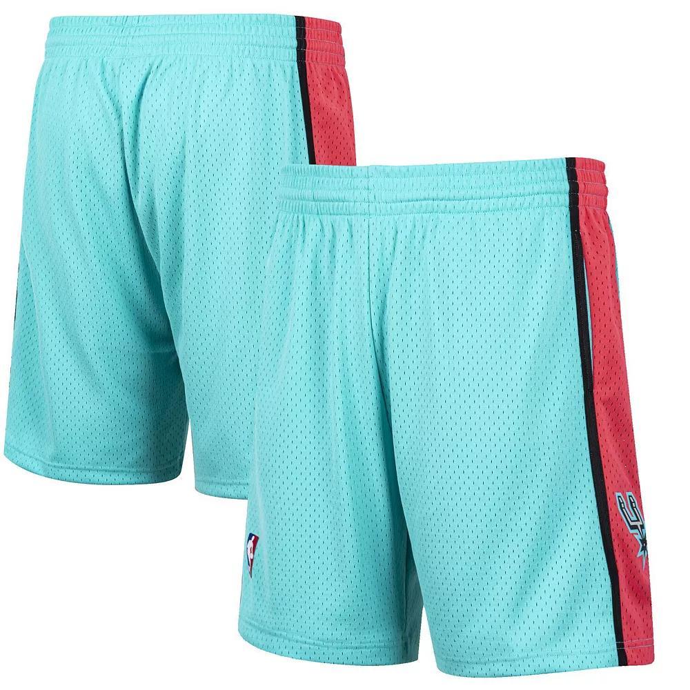 Men's Mitchell & Ness Blue San Antonio Spurs Hardwood Classic Reload Swingman Shorts, Size: 2XL Product Image