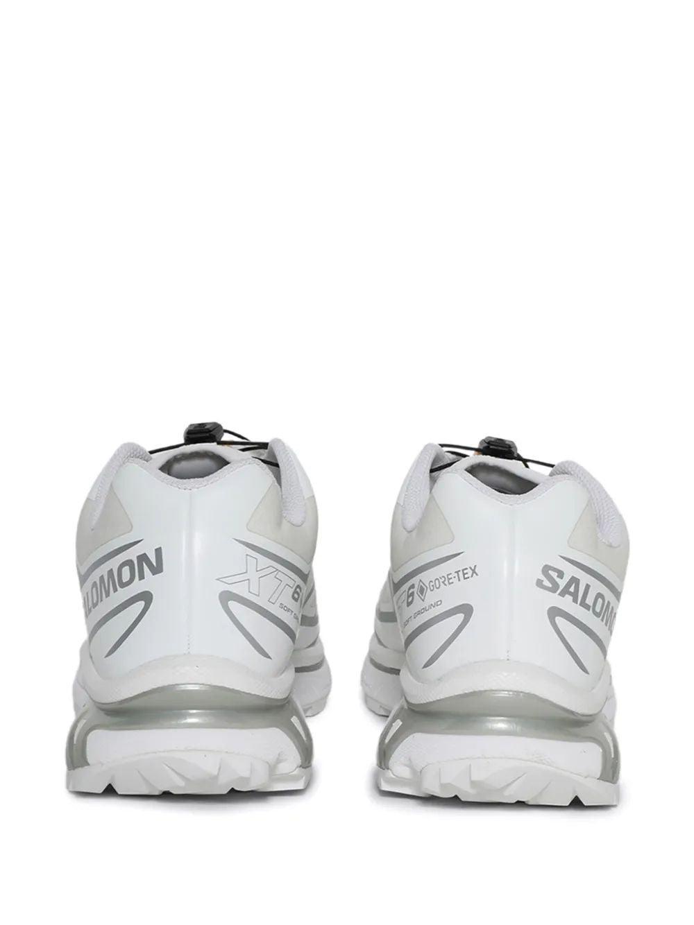 SALOMON Mens White White Silver Xt-6 Gtx Quick-lace Mesh Low-top Trainers Product Image