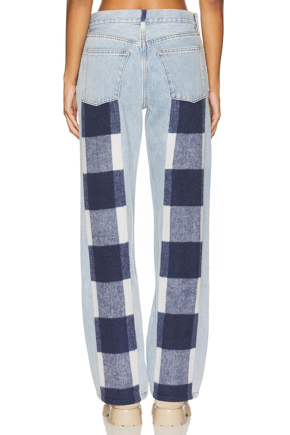 Navy Plaid Stripe Everyday Straight Leg Product Image
