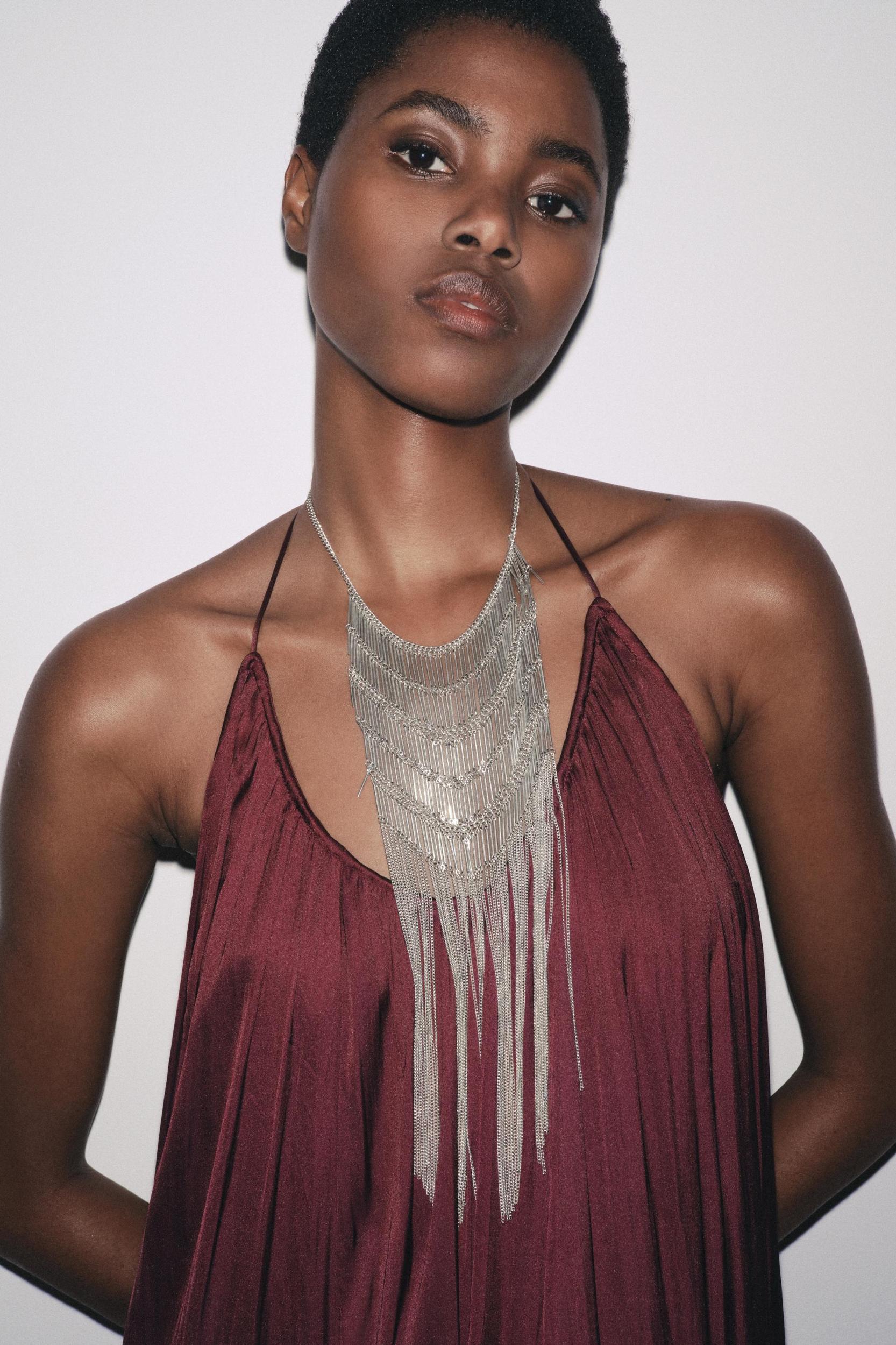 MULTI-CHAIN WATERFALL NECKLACE Product Image