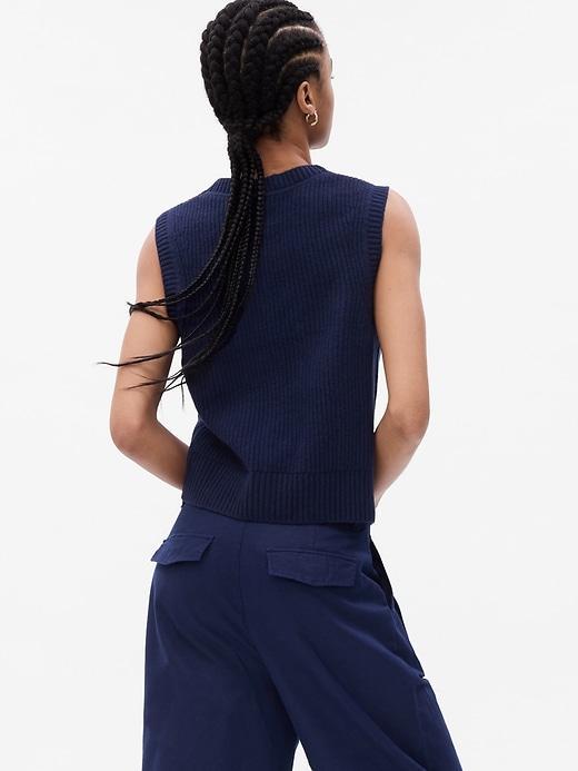 CashSoft Rib Sweater Vest Product Image
