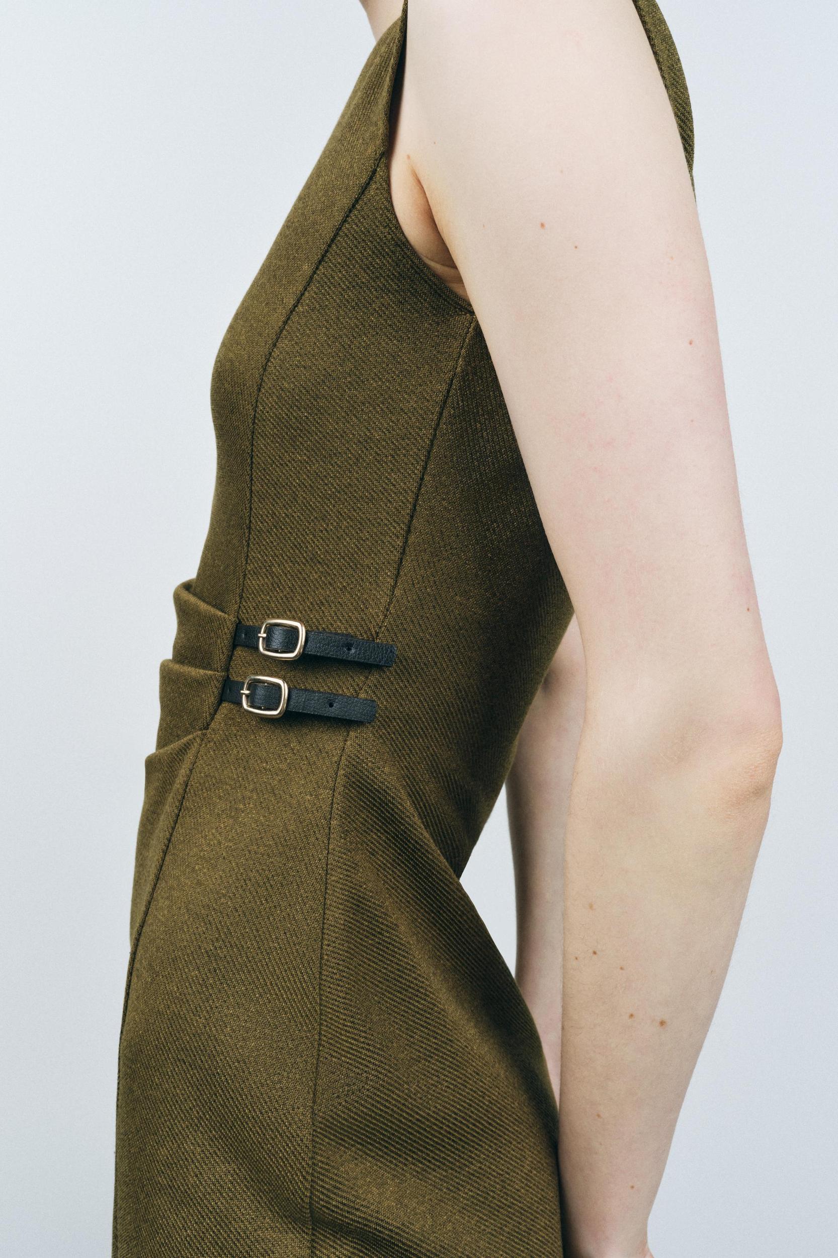 TWILL MIDI DRESS Product Image
