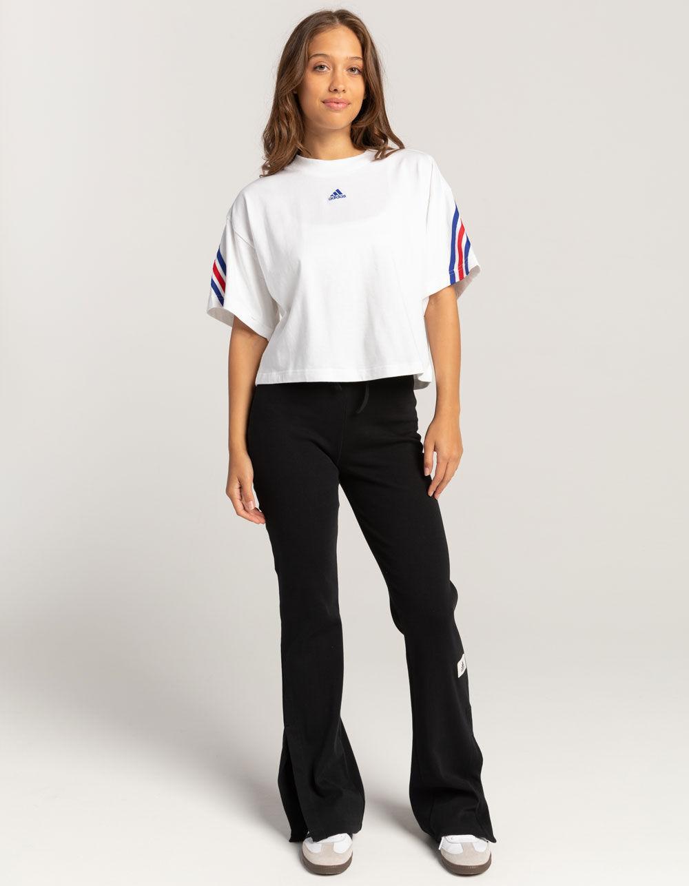 ADIDAS Future Icon 3-Stripes Womens Tee - WHITE Product Image