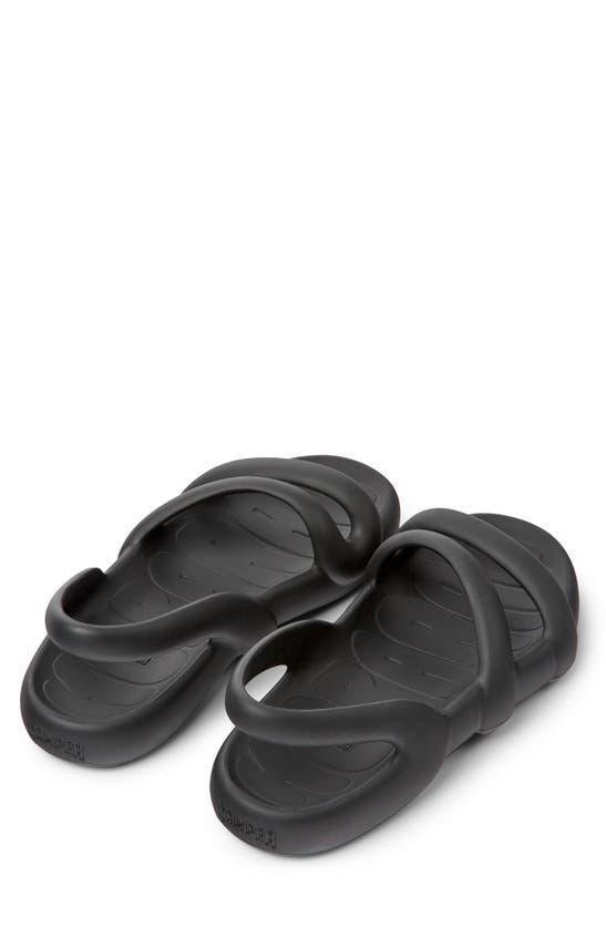 CAMPER Kobarah Flat Open-toe Sandals In Nero Product Image