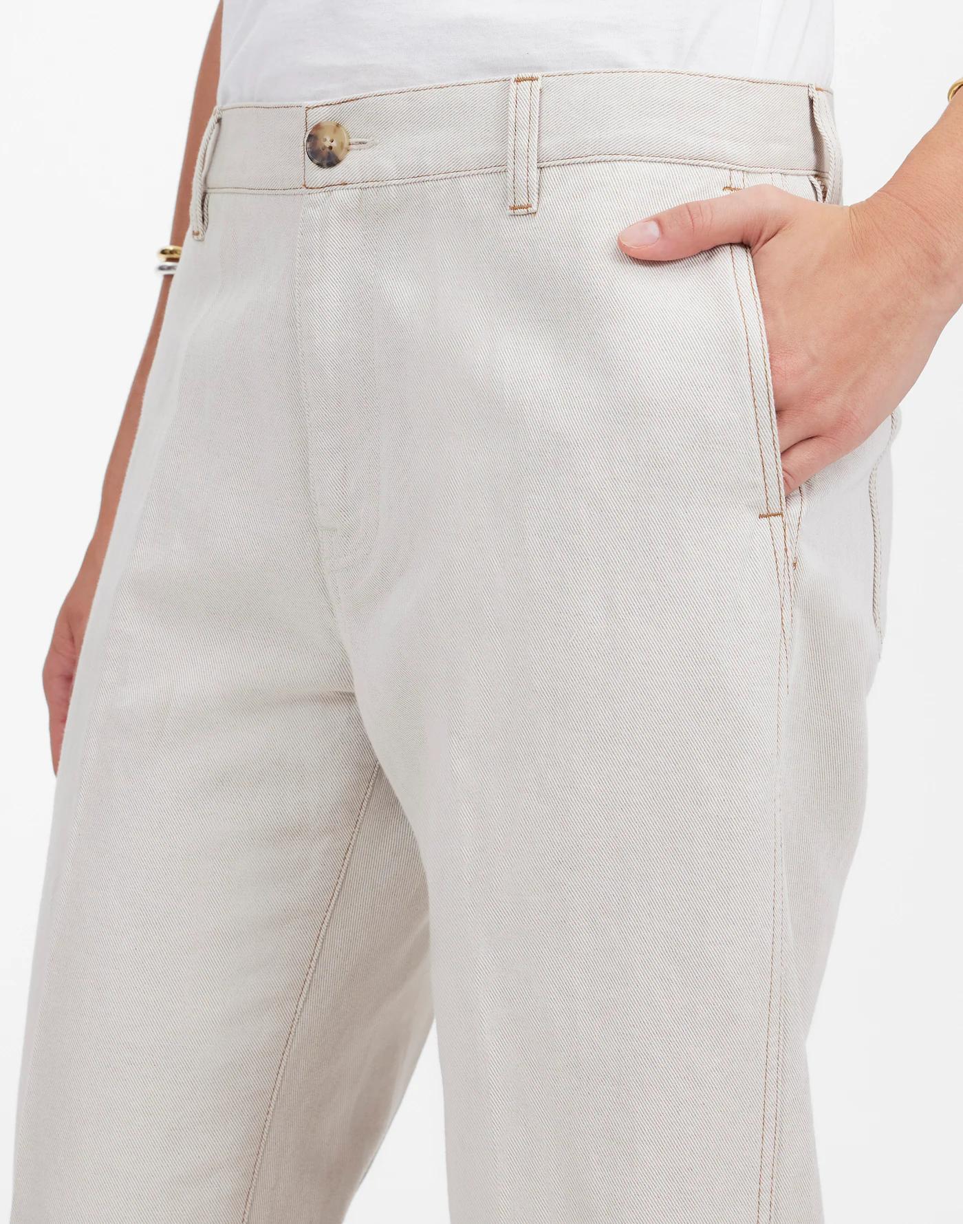 The Tall Dean Easy Straight Pant in Cotton-Linen Blend Product Image