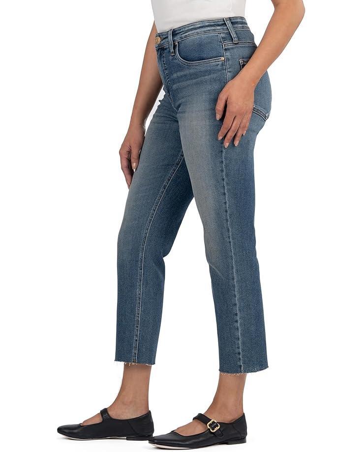 Rachael High Rise Fab Ab Mom Raw Hem Long Inseam Product Image