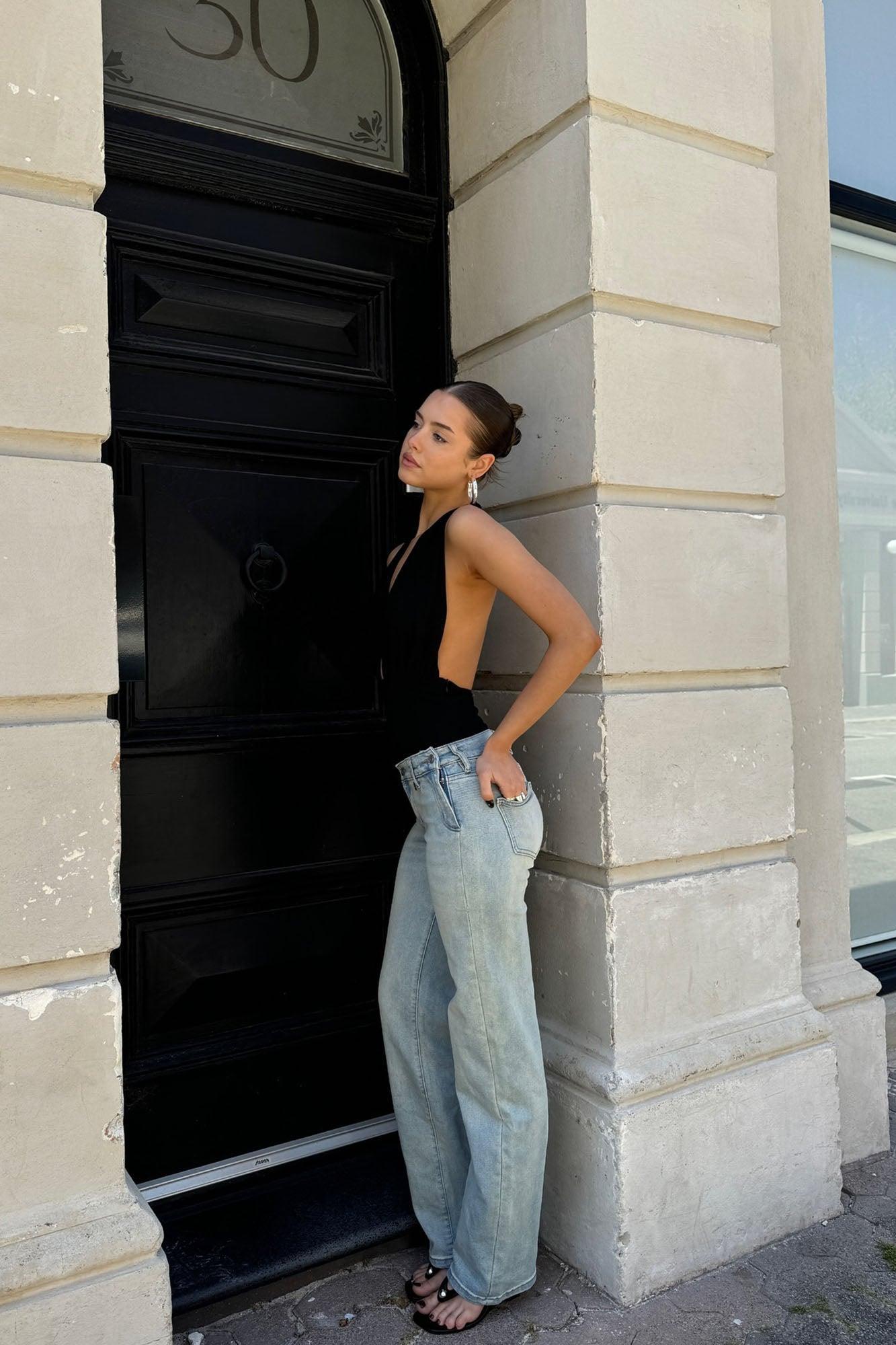 Dare Me To Tinted Straight Leg Jeans - Vintage Wash Product Image