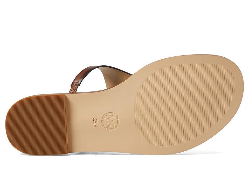 MICHAEL Michael Kors Daniella Flat Thong (Luggage) Women's Sandals Product Image