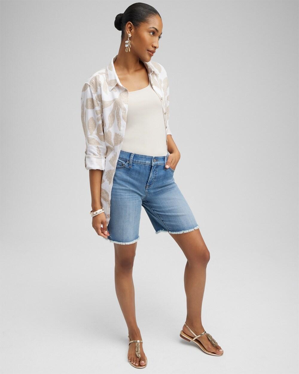 Girlfriend 7" Fray Hem Shorts Product Image