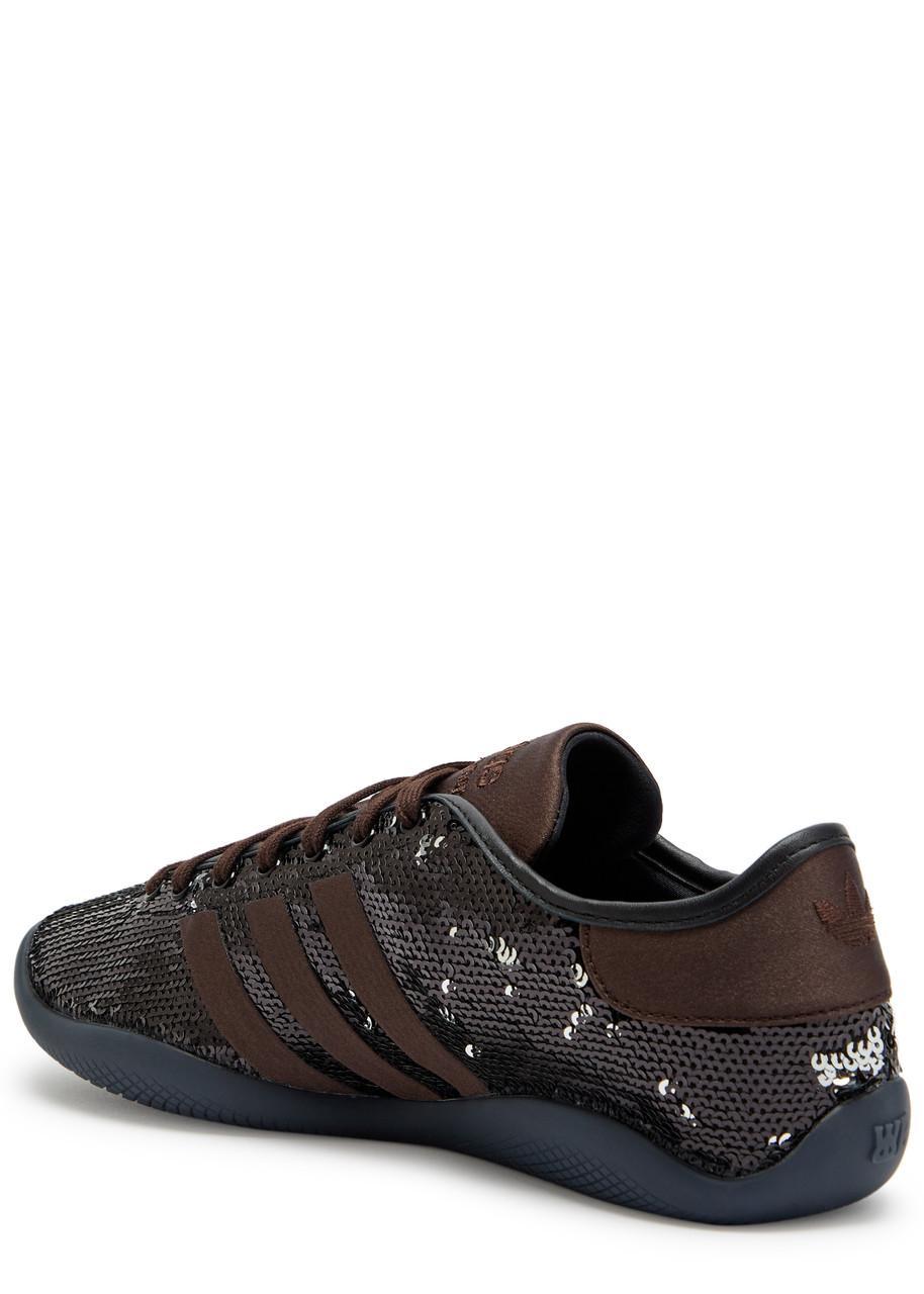 ADIDAS ORIGINALS Adidas X Wales Bonner X Wales Bonner Karintha Sequin Sneakers In Brown Product Image