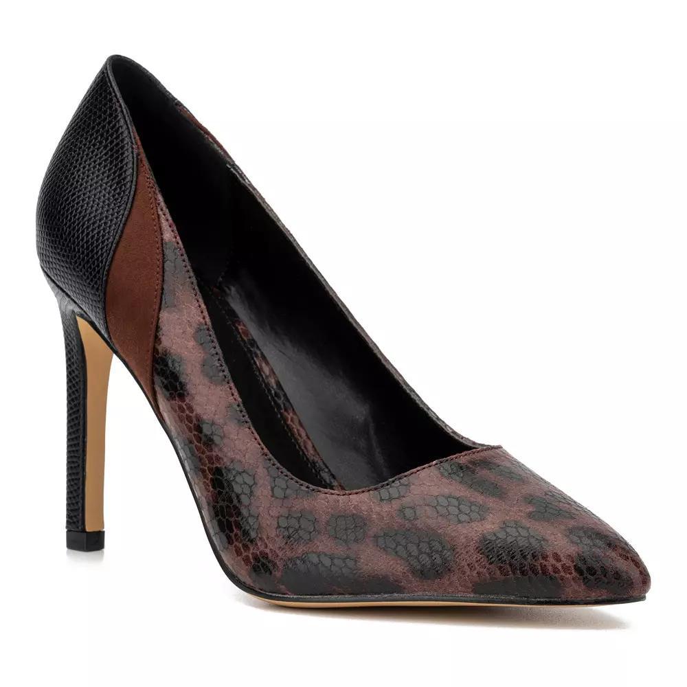 New York & Company Madison Women's Heels, Size: 7.5, Black Brown Product Image