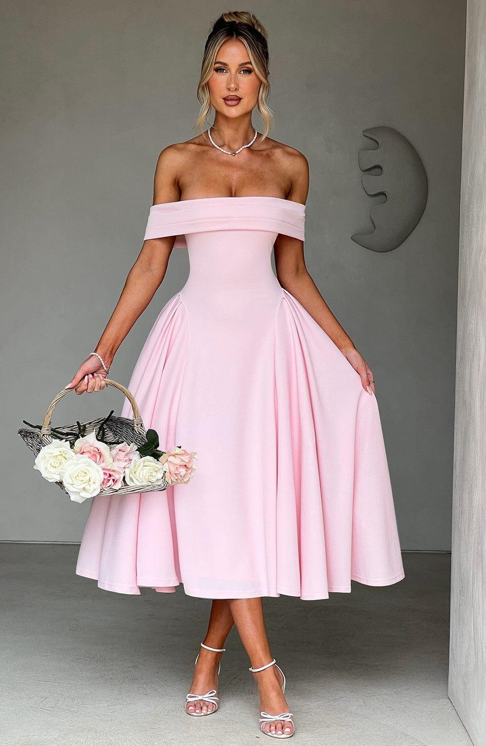 Miranda Midi Dress - Blush Product Image