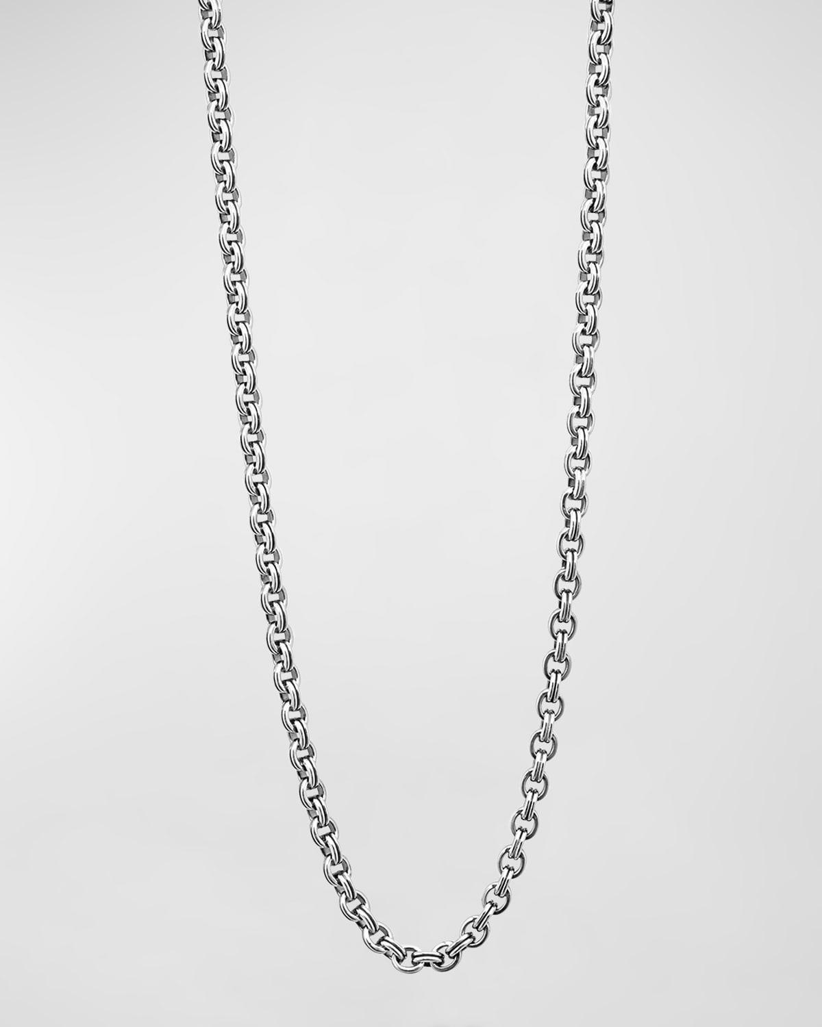 Lagos Mens Sterling Silver Anthem Double Link Caviar Chain Necklace, 22 - Exclusive Product Image