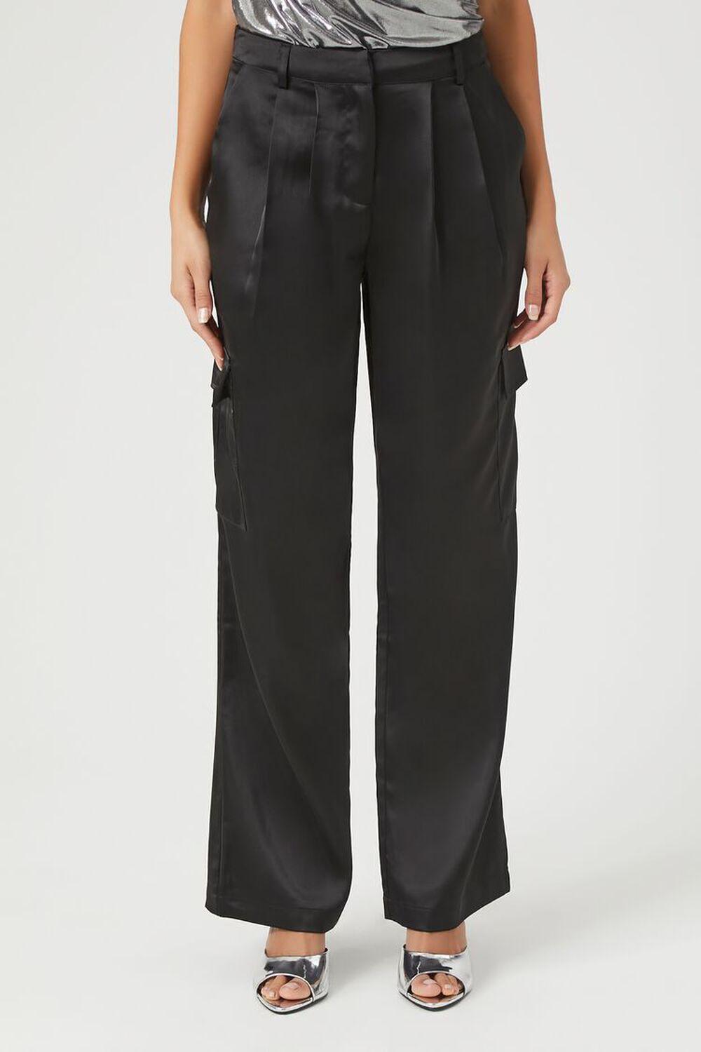 Satin Cargo Pants | Forever 21 Product Image