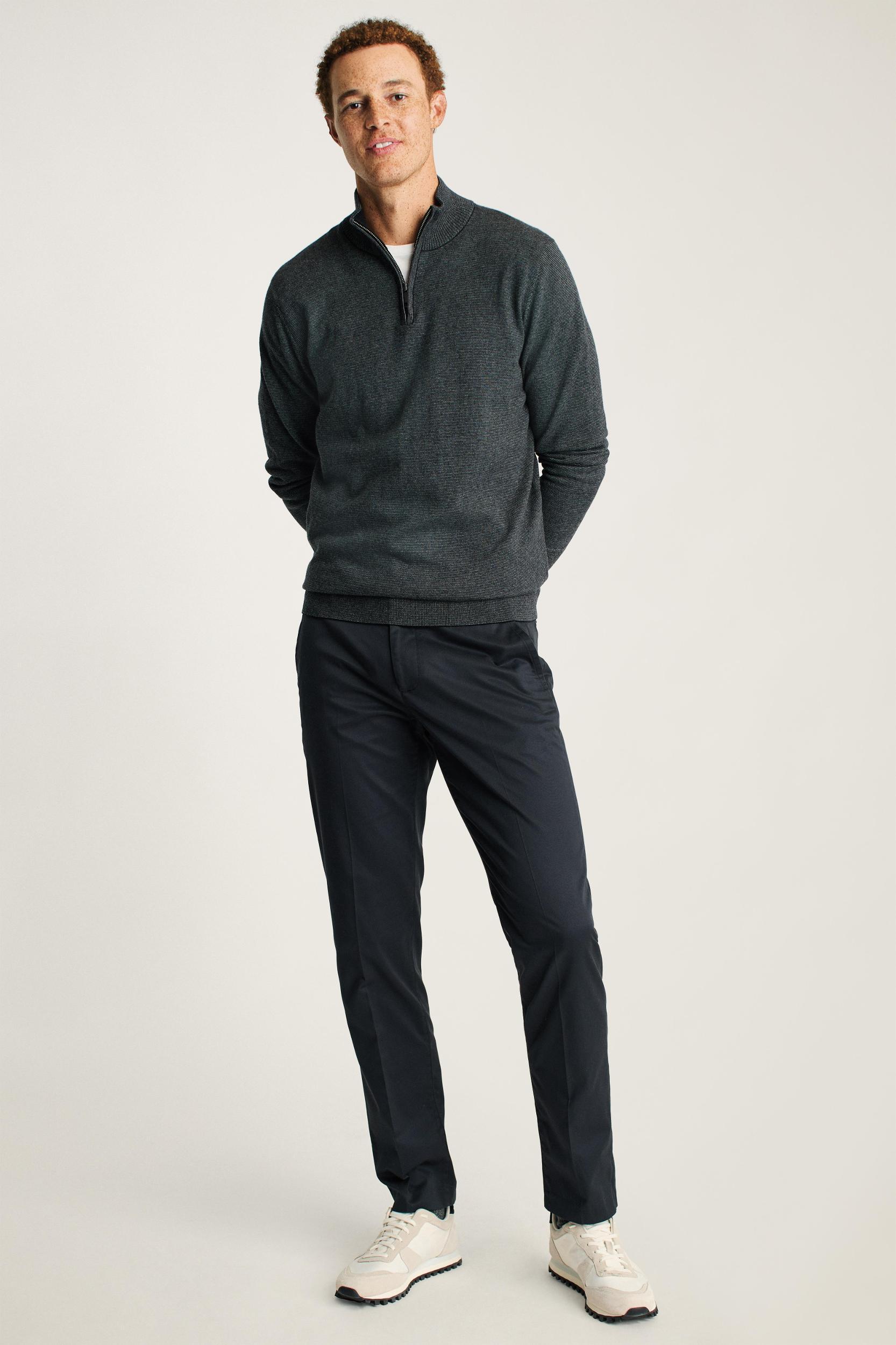 Washable Cotton Cashmere Half-Zip Product Image