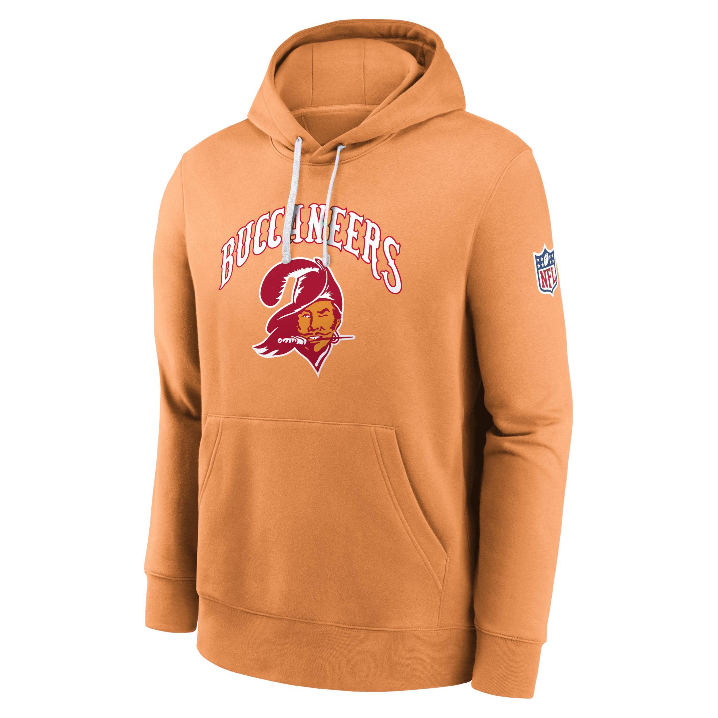 Mens Nike Orange Tampa Bay Buccaneers Throwback Club Pullover Hoodie Product Image