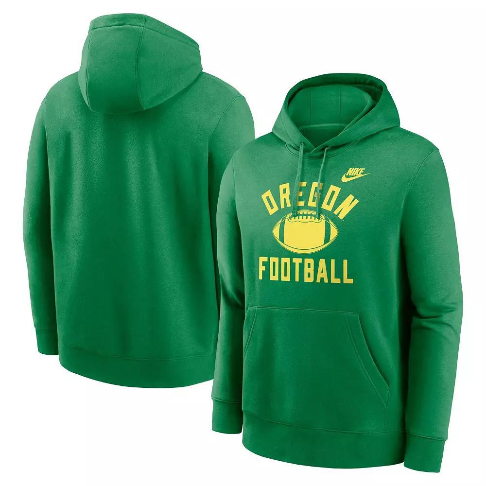 Men's Nike Green Oregon Ducks Legacy Football Icon Club Fleece Pullover Hoodie, Size: Medium Product Image