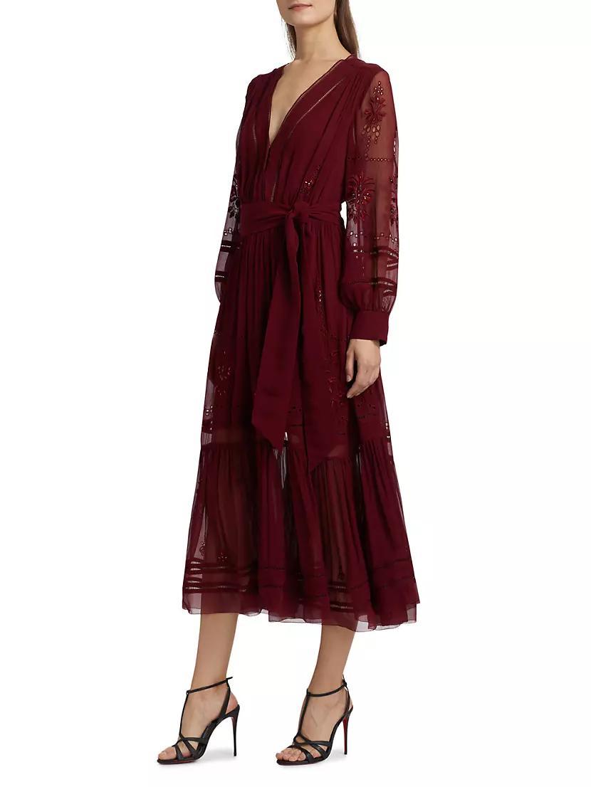 Sierra Silk Tie-Waist Maxi Dress Product Image