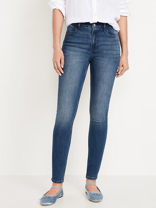 High-Waisted Wow Super-Skinny Jeans Product Image