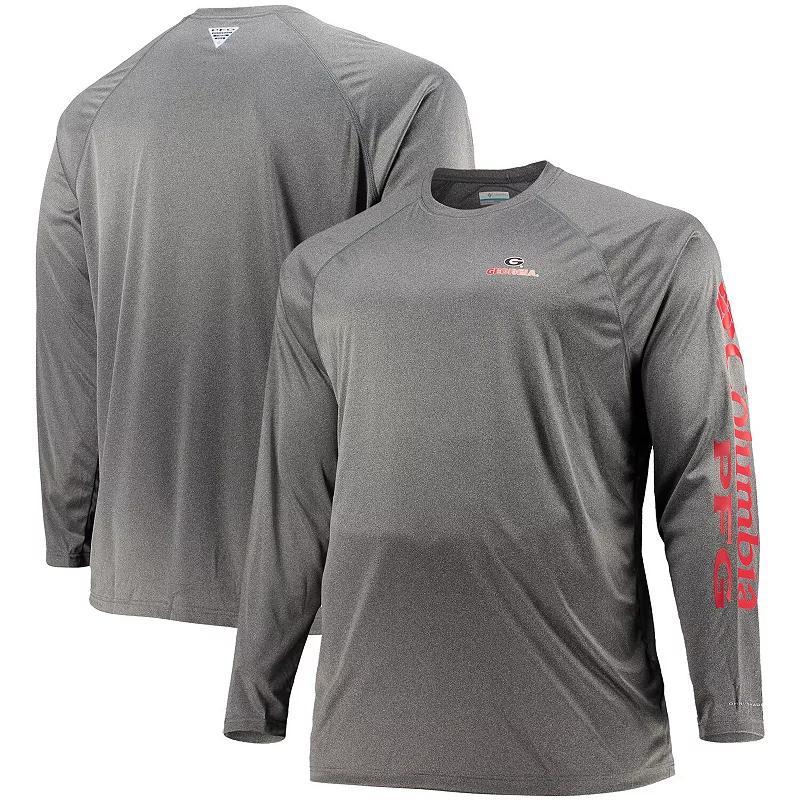 Men's Columbia Black Georgia Bulldogs Big & Tall Terminal Tackle Omni-Shade Long Sleeve T-Shirt, Size: 2XLT Product Image
