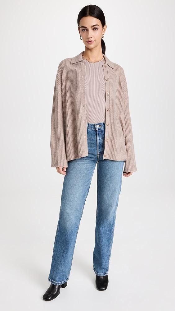 Reformation Fantino Cashmere Collared Cardigan | Shopbop Product Image
