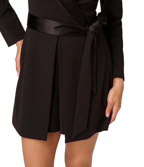 Adrianna Papell Crepe Romper With Lapel Product Image