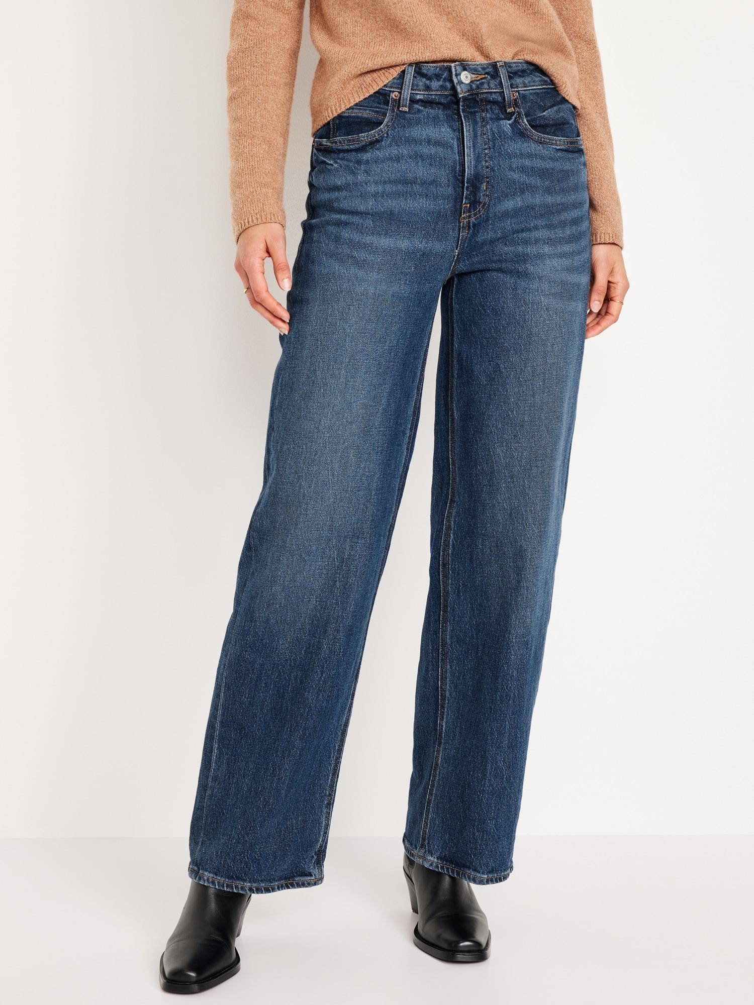 Extra High-Waisted Wide-Leg Jeans Product Image