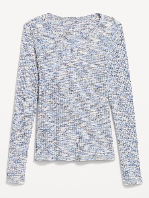 Plush-Knit Long-Sleeve T-Shirt Product Image