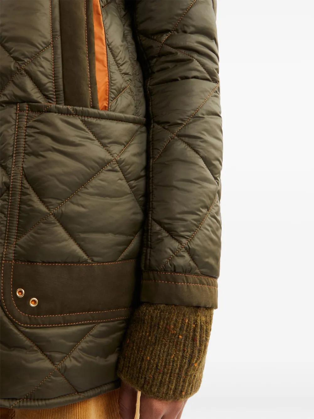 quilted hooded parka jacket  Product Image