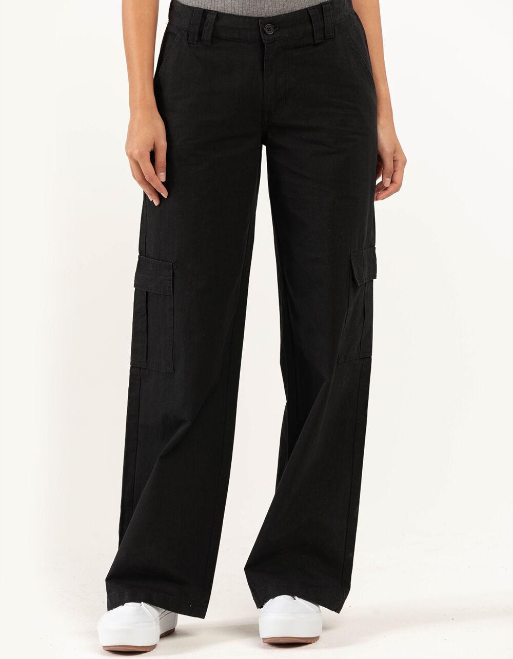 RSQ Womens Low Rise Cargo Pants - DK GREEN Product Image